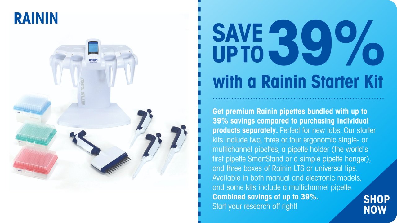 save money when you buy a rainin starter kit